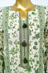 Bin Saeed Stitched 3 Piece Exclusive Printed Lawn Vol-13 Suit-LSM-3246-CREAM