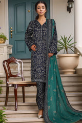 Bin Saeed Stitched 3 Piece Exc Printed Lawn Vol-05 Drop-02 Collection'2025-NSM-2339-Blue