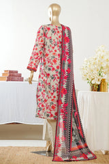 Bin Saeed Stitched 3 Piece Exclusive Printed Lawn Vol-09 Suit-LSM-2939-SKIN