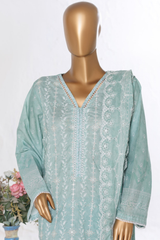 Bin Saeed Stitched 3 Piece Luxury White & White Emb Collection'2026-NSM-2581