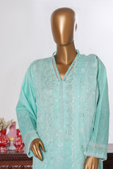 Bin Saeed Stitched 3 Piece Luxury White & White Emb Collection'2026-NSM-2579