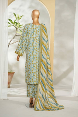 Bin Saeed Stitched 3 Piece Exclusive Printed Lawn Vol-01 Collection'2026-LSM-2695 PINK