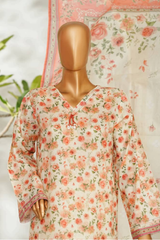 Bin Saeed Stitched 3 Piece Exclusive Printed Lawn Vol-01 Collection'2026-LSM-2697 PINK