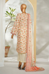 Bin Saeed Stitched 3 Piece Exclusive Printed Lawn Vol-01 Collection'2026-LSM-2697 PINK