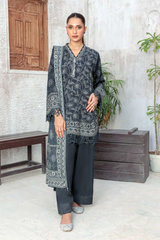 Lakhany Printed Pashmina Unstitched 3 Piece Suit,D-02