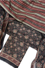 Bin Saeed Digital Printed Cotton Cambric Unstitched 3 Piece Suit - Design-11 - BS25DCC - Blue - Summer Collection