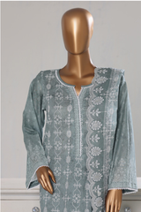 Bin Saeed Stitched 3 Piece Luxury White & White Emb Collection'2026-NSM-2586