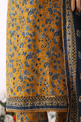 Bin Saeed Stitched 3 Piece Printed Vol-01 Collection'2025-WK-2373-mustard