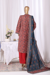 Bin Saeed Stitched 3 Piece Exclusive Printed Khaddar Vol-11 Collection'2025-WK-2586-