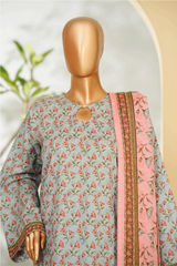 Bin Saeed Stitched 3 Piece Exclusive Printed Lawn Vol-01 Collection'2026-LSM-2718 FEROZI