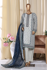 Bin Saeed Stitched 3 Piece Exclusive Printed Khaddar Vol-16 Collection'2025-WK-2677