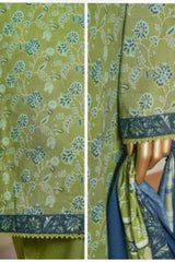 Bin Saeed Stitched 3 Piece Exc Printed Lawn Vol-06 Collection'2025-NSM-2484-blue