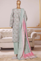 Bin Saeed Stitched 3 Piece Exclusive Printed Khaddar Vol-09 Collection'2025-WK-2561-White