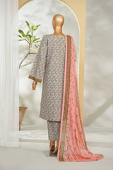 Bin Saeed Stitched 3 Piece Exclusive Printed Lawn Vol-01 Collection'2026-LSM-2718 FEROZI