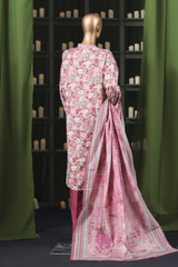Bin Saeed Stitched 3 Piece Exclusive Printed Khaddar Vol-14 Collection'2025-WK-2650-PINK