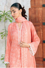 Lakhany Printed Pashmina Unstitched 3 Piece Suit,D-03
