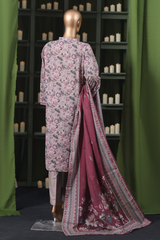 Bin Saeed Stitched 3 Piece Exclusive Printed Khaddar Vol-14 Collection'2025-WK-2644-PINK