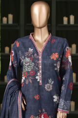 Bin Saeed Stitched 3 Piece Exclusive Printed Khaddar Vol-14 Collection'2025-WK-2643-