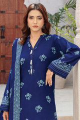Lakhany Printed Pashmina Unstitched 3 Piece Suit,D-04