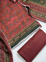 Bin Saeed Printed Lawn Unstitched 3 Piece Suit - D-66