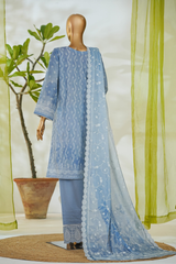 Bin Saeed Stitched 3 Piece Luxury White & White Emb Collection'2026-NSM-2558