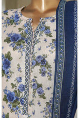 Bin Saeed Stitched 3 Piece Exc Printed Lawn Vol-06 Collection'2025-NSM-2485-white