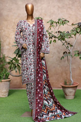 Bin Saeed Stitched 3 Piece Exclusive Printed Khaddar Vol-04 Collection'2025-WK-2397-Skin