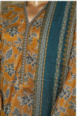 Bin Saeed Stitched 3 Piece Exc Printed Lawn Vol-06 Collection'2025-NSM-2486-brown