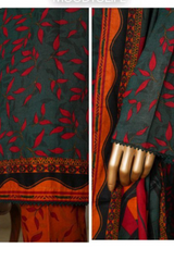 Bin Saeed Stitched 3 Piece Exc Printed Lawn Vol-05 Collection'2025-NSM-2346-green