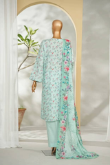 Bin Saeed Stitched 3 Piece Exclusive Printed Lawn Vol-01 Collection'2026-LSM-2713 FEROZI