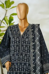 Bin Saeed Stitched 3 Piece Luxury White & White Emb Collection'2026-NSM-2554