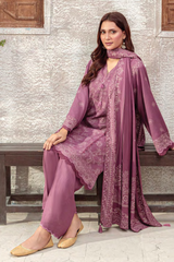 Lakhany Printed Pashmina Unstitched 3 Piece Suit,D-07