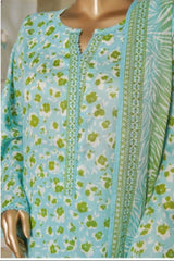 Bin Saeed Stitched 3 Piece Exc Printed Lawn Vol-06 Collection'2025-NSM-2488-blue