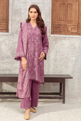Lakhany Printed Pashmina Unstitched 3 Piece Suit,D-07