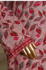 Bin Saeed Stitched 3 Piece Exc Printed Lawn Vol-05 Collection'2025-NSM-2348-pink