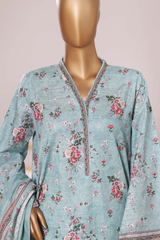 Bin Saeed Stitched 3 Piece Exclusive Printed Khaddar Vol-09 Collection'2025-WK-2562-Ferozi
