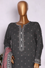 Bin Saeed Stitched 3 Piece Exclusive Printed Khaddar Vol-13 Collection'2025-WK-2632-DARK GREEN