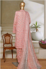Bin Saeed Stitched 3 Piece Exc Printed Lawn Vol-05 Collection'2025-NSM-2350-pink