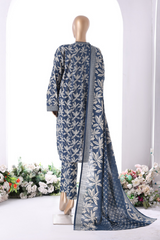 Bin Saeed Stitched 3 Piece Printed Vol-01 Collection'2025-WK-2371-blue