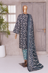 BIN SAEED PRINTED LAWN 3 PC COLLECTION 2025-26,BLACK