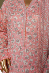 Bin Saeed Stitched 3 Piece Exc Printed Lawn Vol-05 Collection'2025-NSM-2350-pink