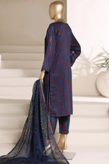 Sada Bahar Stitched 3 Piece Printed Lawn Vol-06 Suit-PR-493-Blue