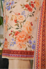 Bin Saeed Stitched 3 Piece Exc Printed Lawn Vol-05 Collection'2025-NSM-2352-cream