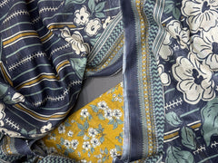 Bin Saeed Printed Lawn Unstitched 3 Piece Suit - D-65