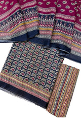 Bin Saeed Printed Lawn Unstitched 3 Piece - AS - 2584 - - Summer Collection