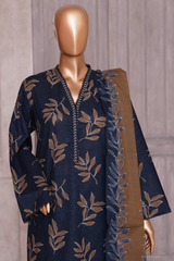 BIN SAEED PRINTED LAWN 3 PC COLLECTION 2025-26,BLACK