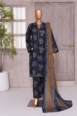 BIN SAEED PRINTED LAWN 3 PC COLLECTION 2025-26,BLACK