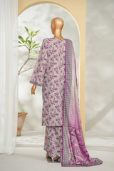 Bin Saeed Stitched 3 Piece Exclusive Printed Lawn Vol-01 Collection'2026-LSM-2711 PINK