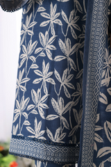 Bin Saeed Stitched 3 Piece Printed Vol-01 Collection'2025-WK-2371-blue