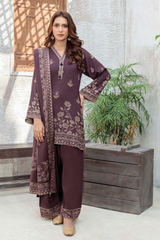 Lakhany Printed Pashmina Unstitched 3 Piece Suit,D-13